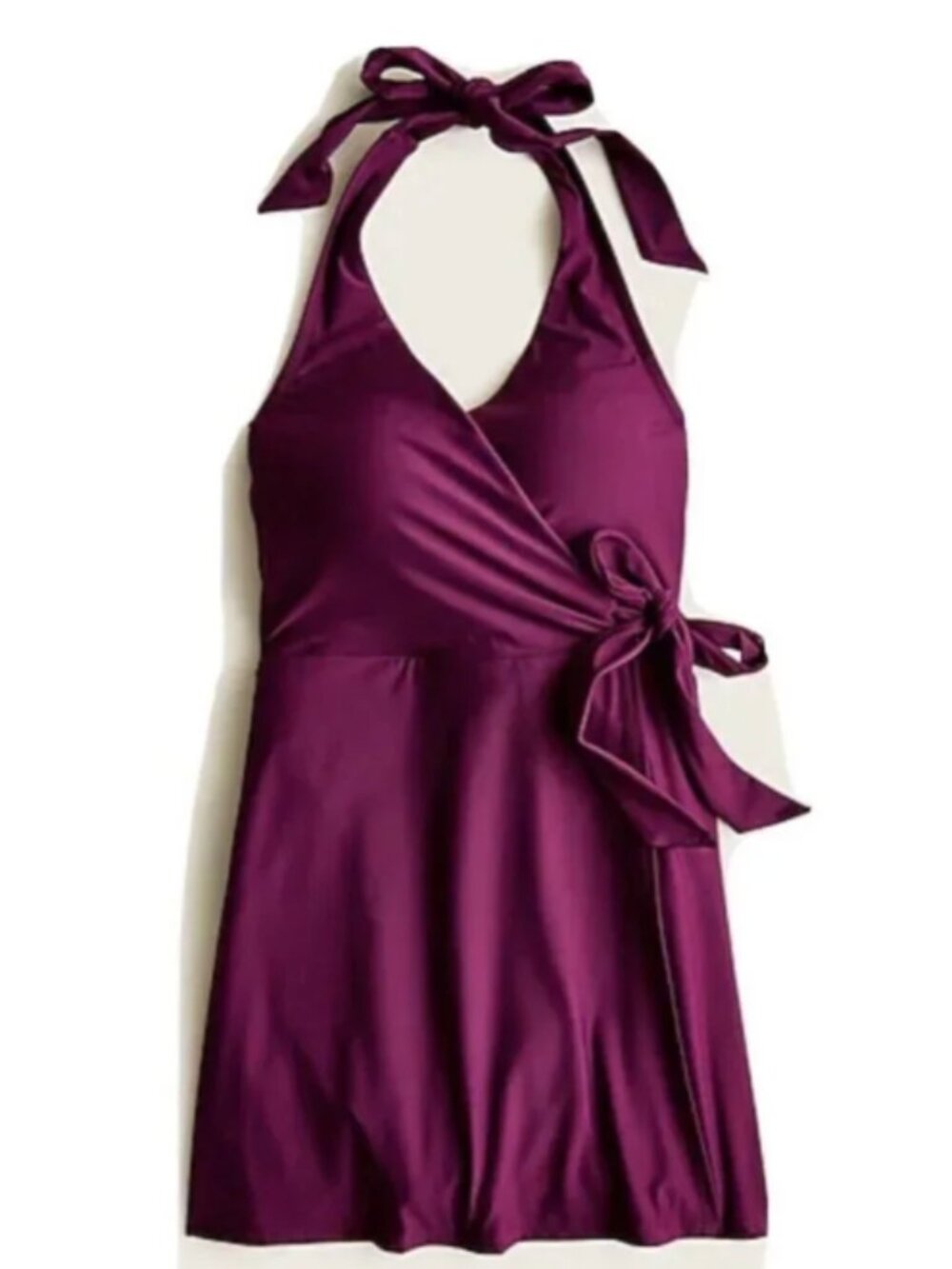 J Crew Halter Wrap 8 Swim Dress
